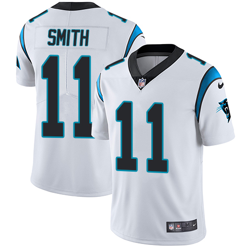 Nike Panthers #11 Torrey Smith White Men's Stitched NFL Vapor Untouchable Limited Jersey